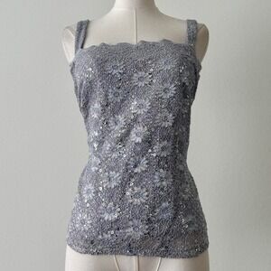 Y2K Sparkly Fairy Core Evenging Top Sz L Whimsy Going Out